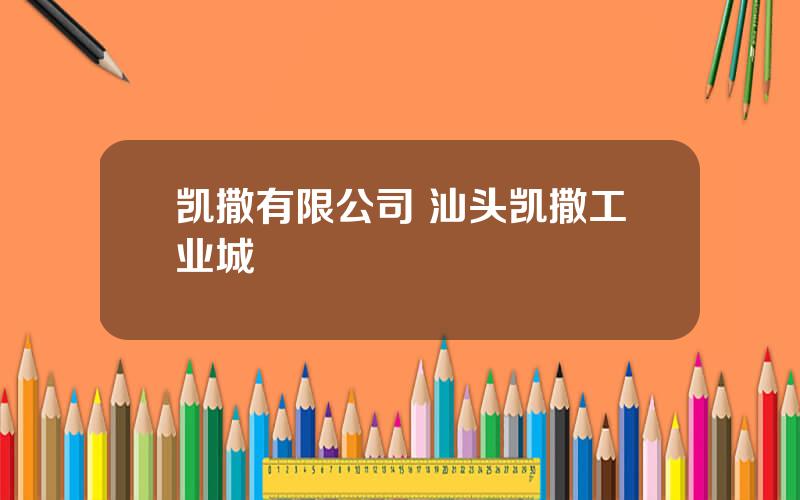 凯撒有限公司 汕头凯撒工业城